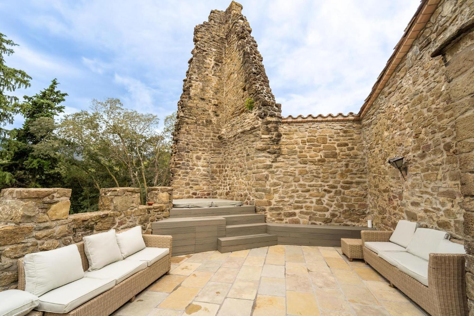 Castell In Girona Villa Sant Miquel de Campmajor Eksteriør bilde
