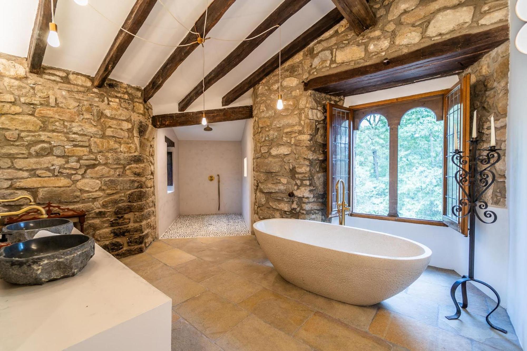 Castell In Girona Villa Sant Miquel de Campmajor Eksteriør bilde
