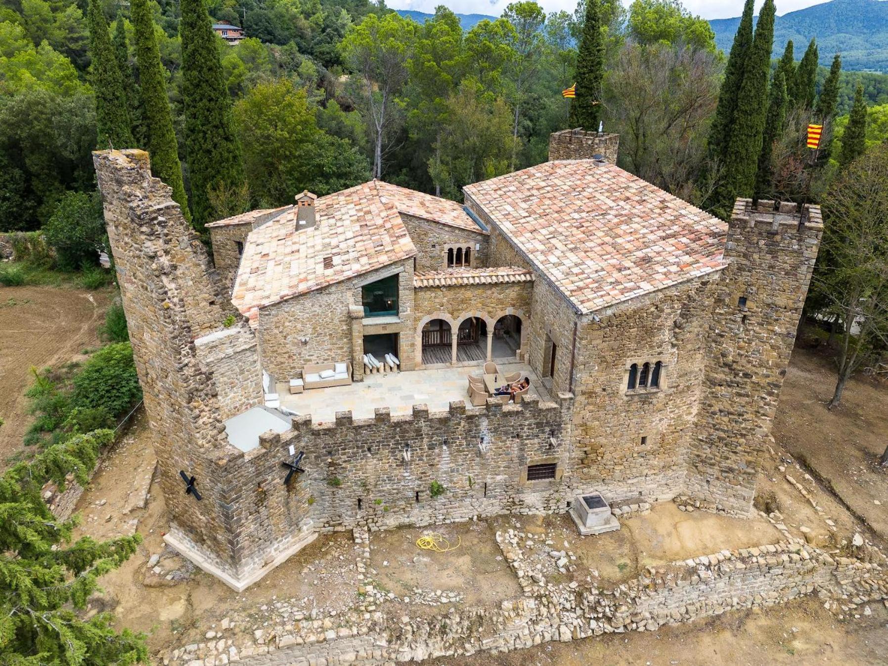 Castell In Girona Villa Sant Miquel de Campmajor Eksteriør bilde